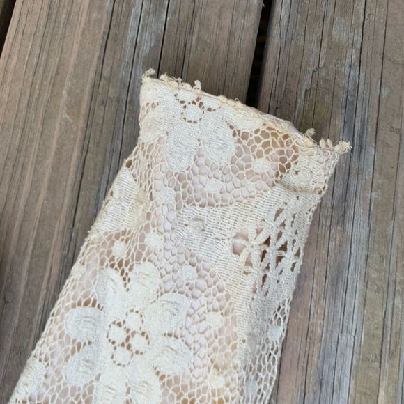 Vintage 60s Crochet Lace Mad Men Style 2 Piece - Picture 4 of 8